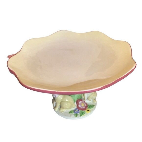 Magenta Serving Tray Seasonal Collection Rabbits‎ Platter Easter Floral Party - Picture 7 of 7